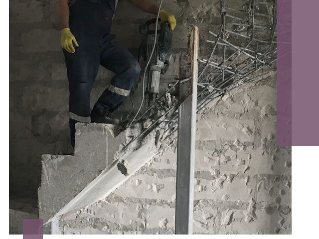 Демонтаж металлических и бетонных лестниц в Хабаровске