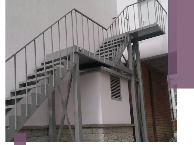 Монтаж пожарных лестниц под ключ в Хабаровске с гарантией качества