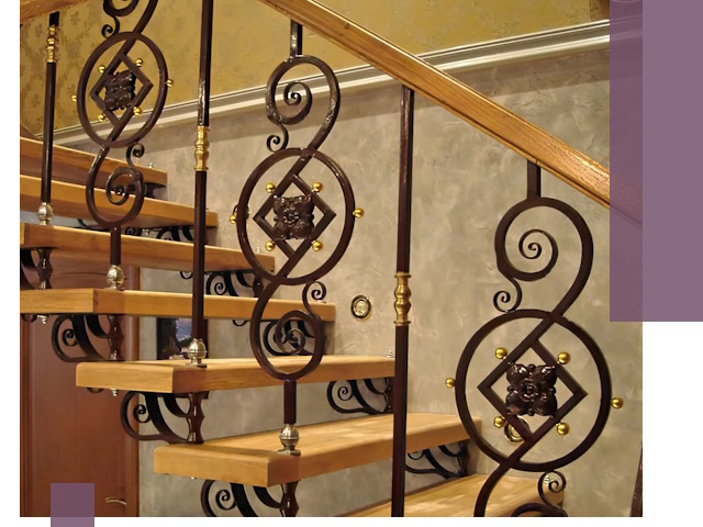 Изготовление кованых лестниц под ключ в Хабаровске