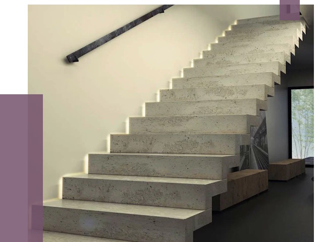 Облицовка бетонных лестниц в Хабаровске от 4630 руб/м2 