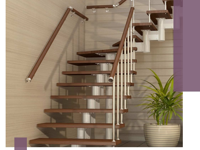 Изготовление модульных лестниц под ключ в Хабаровске