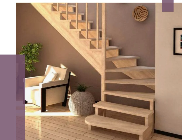 Изготовление Г-образных лестниц в Хабаровске от 19033 руб. 