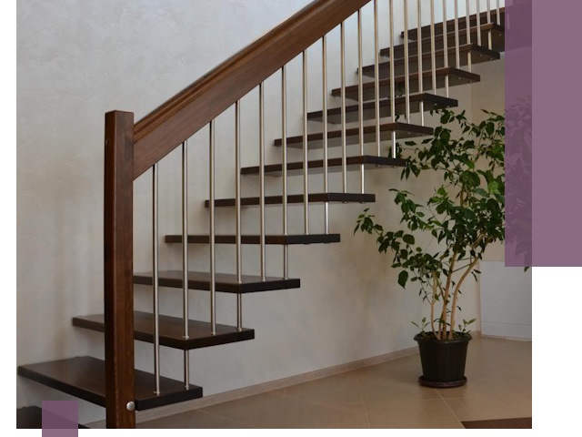 Лестницы на больцах под ключ в Хабаровске – изготовление и монтаж