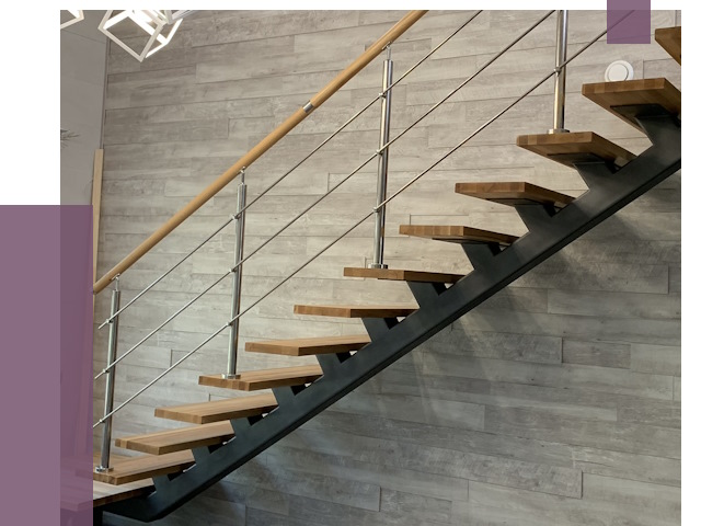 Изготовление лестниц на монокосоуре в Хабаровске от 76646 руб. 