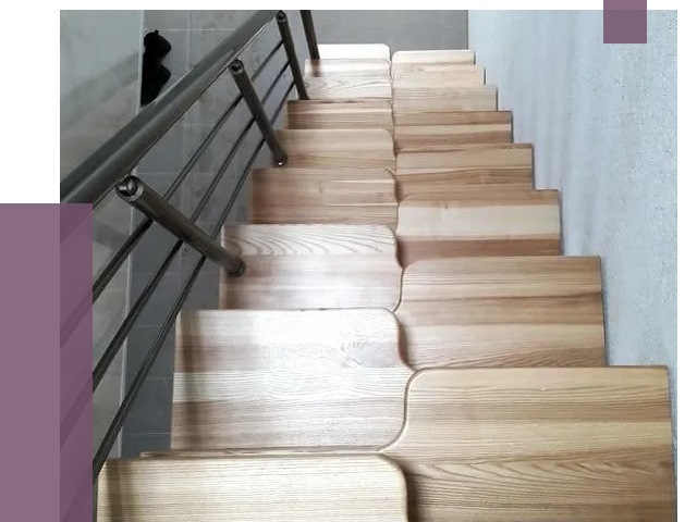 Лестницы гусиный шаг в Хабаровске от 13117 руб. под ключ | ПРОЛЁТ-Хбр