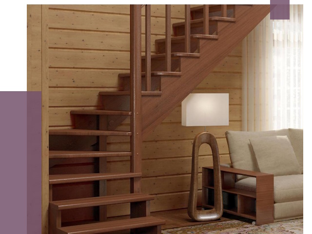 Лестницы эконом класса в Хабаровске от 18364 руб. бюджетные решения