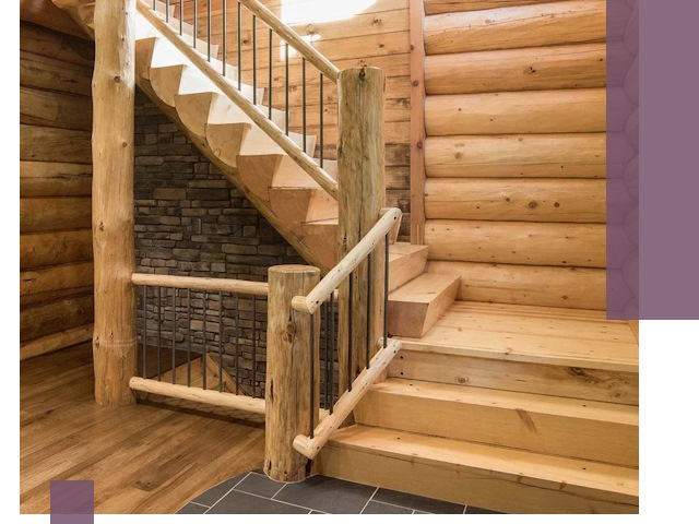 Лестницы в баню под заказ и профессиональный монтаж в Хабаровске