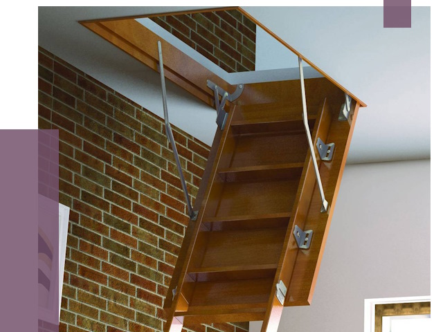 Установка чердачной лестницы в Хабаровске от 7870 руб. | ПРОЛЁТ-Хбр