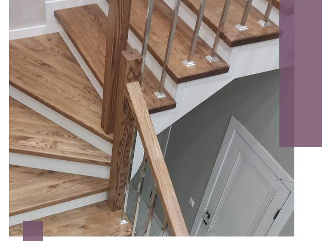 Обшивка металлических лестниц под ключ в Хабаровске