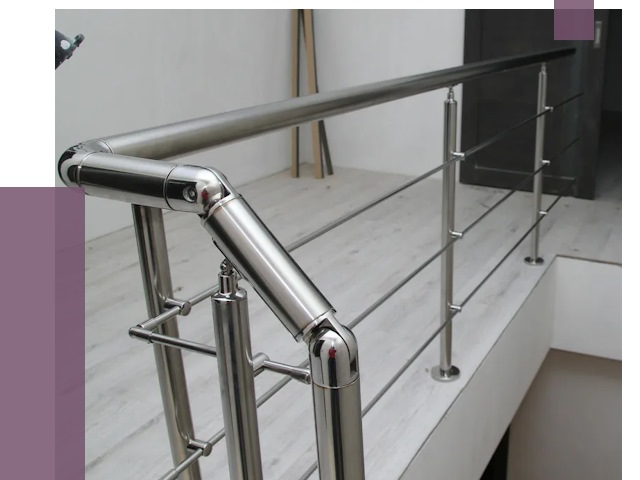 Перила из нержавеющей стали в Хабаровске от 9053 руб. под ключ | ПРОЛЁТ-Хбр
