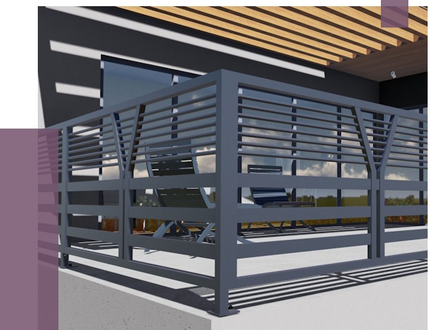 Изготовление балконных ограждений в Хабаровске от 10802 руб. | ПРОЛЁТ-Хбр