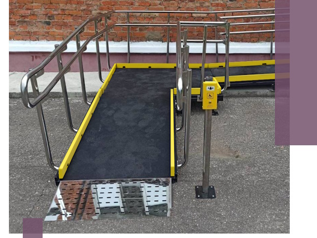 Изготовление наклонных пандусов для инвалидов в Хабаровске