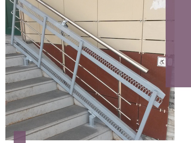 Изготовление откидных пандусов под ключ в Хабаровске