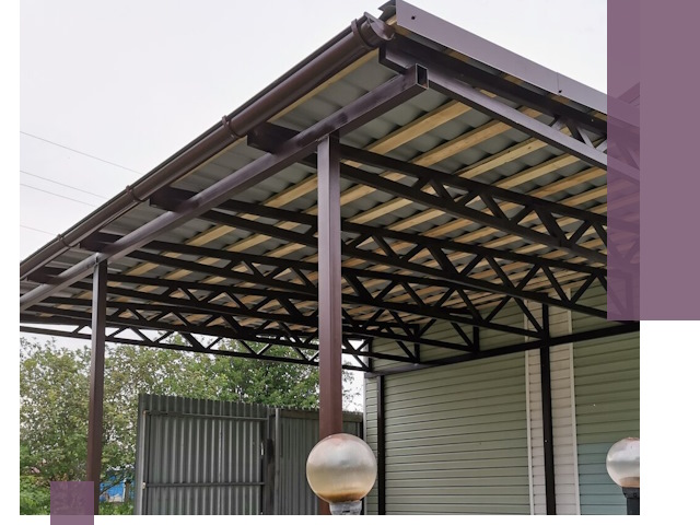 Навесы под ключ в Хабаровске: изготовление, монтаж и гарантия