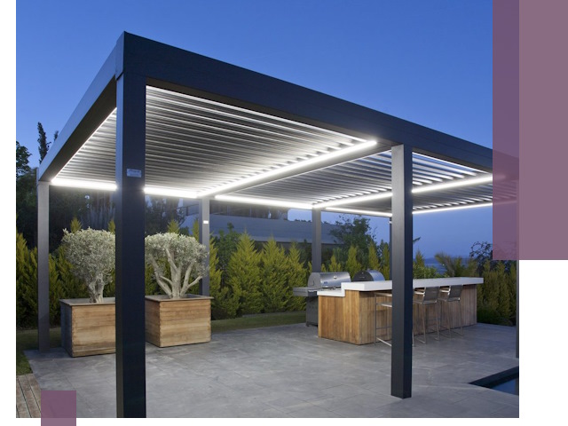 Навесы отдельно стоящие под ключ в Хабаровске из металла и поликарбоната