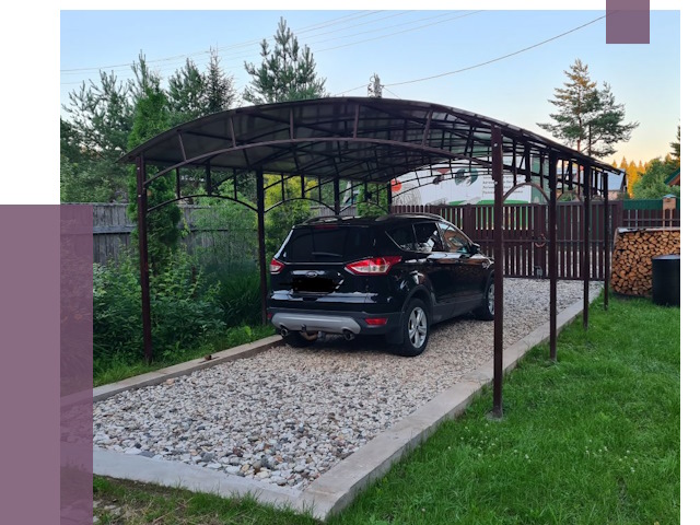 Навесы для автомобиля в Хабаровске от 13220 руб.  | ПРОЛЁТ-Хбр