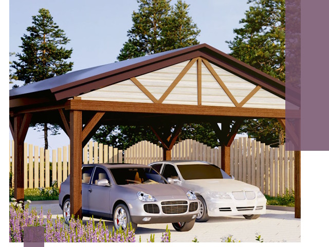 Навесы для автомобиля в Хабаровске — изготовление и монтаж