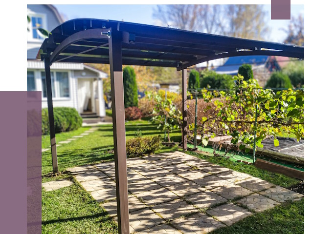 Навесы для дачи в Хабаровске от 12809 руб. под ключ — ПРОЛЁТ-Хбр