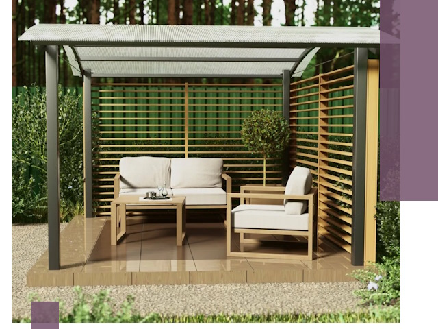 Навесы для дачи в Хабаровске: изготовление, монтаж и демонтаж