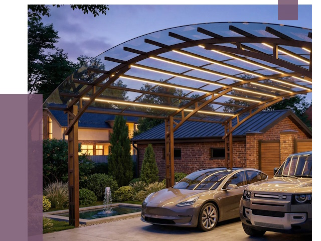 Металлические навесы в Хабаровске от 12757 руб. под ключ — ПРОЛЁТ-Хбр