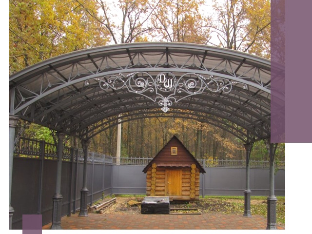 Кованые навесы премиум-класса под заказ в Хабаровске