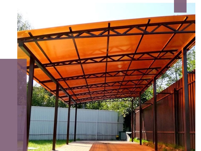 Односкатные навесы под ключ в Хабаровске от 13220 руб. 