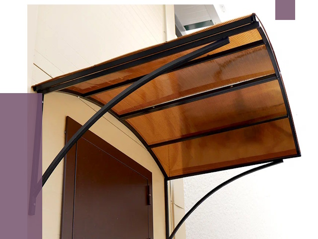 Недорогие козырьки в Хабаровске от 7634 руб.  | ПРОЛЁТ-Хбр