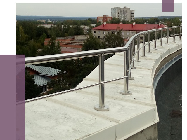 Парапеты и ограждения кровли в Хабаровске от 4990 руб. 