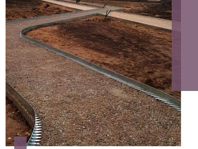 Металлические бордюры под ключ в Хабаровске — изготовление и монтаж