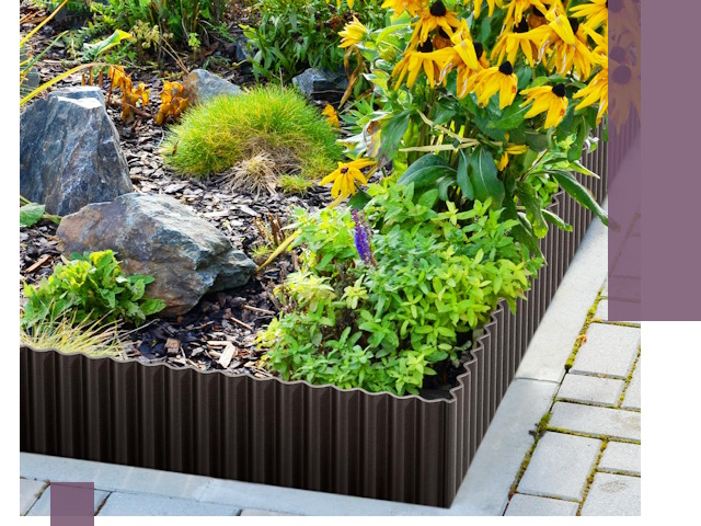 Металлические бордюры для клумб в Хабаровске — производство и монтаж