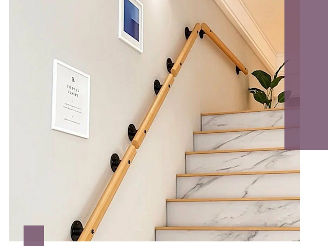 Поручни металлические и деревянные под ключ в Хабаровске